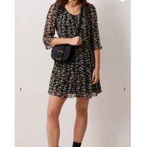 ba&sh tixie printed mini dress
